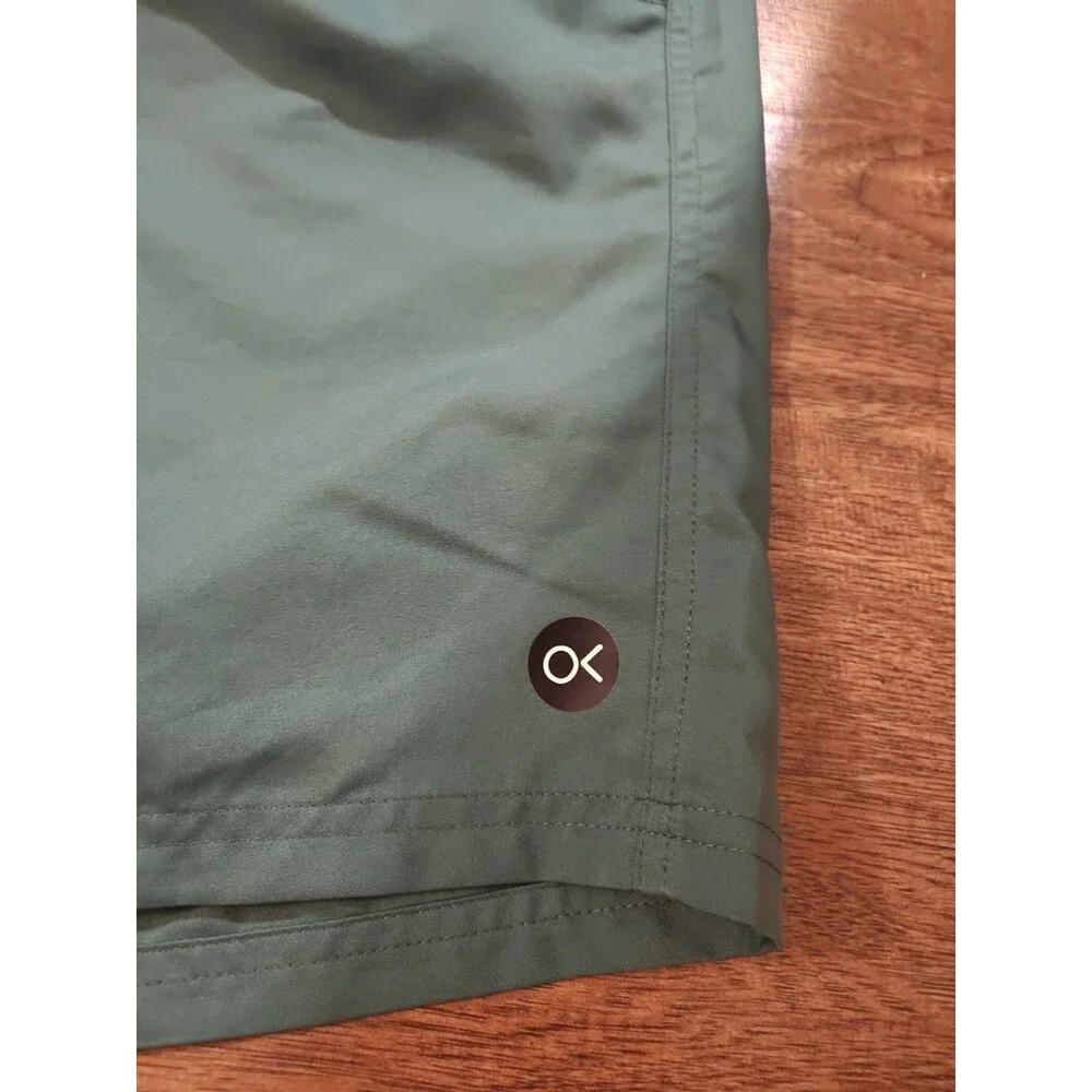 Outerknown Shorts Mens XL Green Polyester Swim Trunks Drawstring Beach Summer